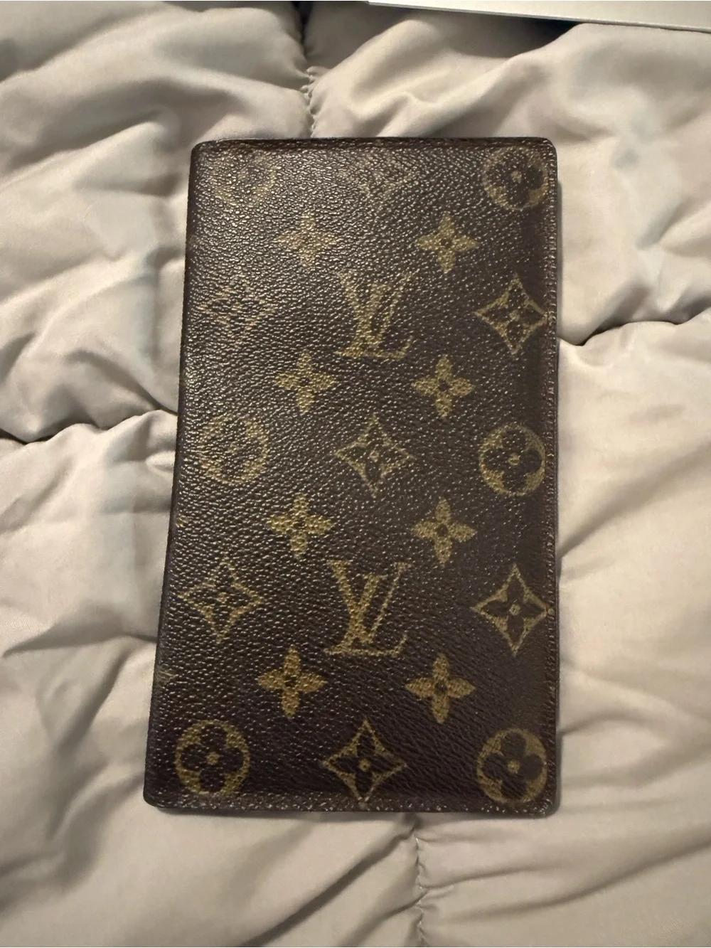 Louis Vuitton Monogram Long Card in Brown and Gold-Tone